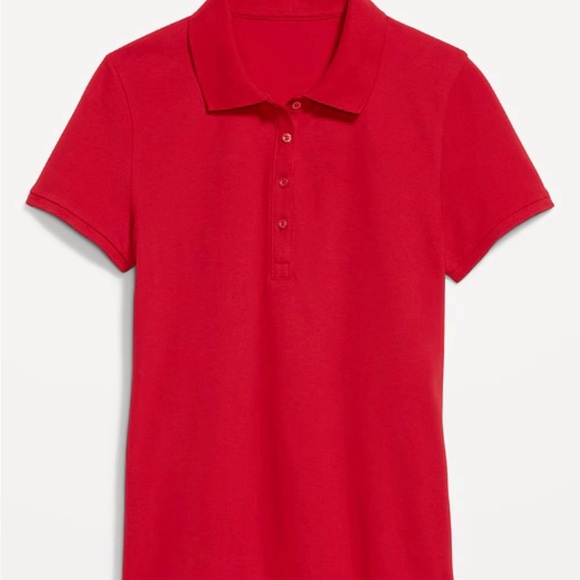 Classic Red Kids Polo School Uniform Shirt - Picture 1 of 5
